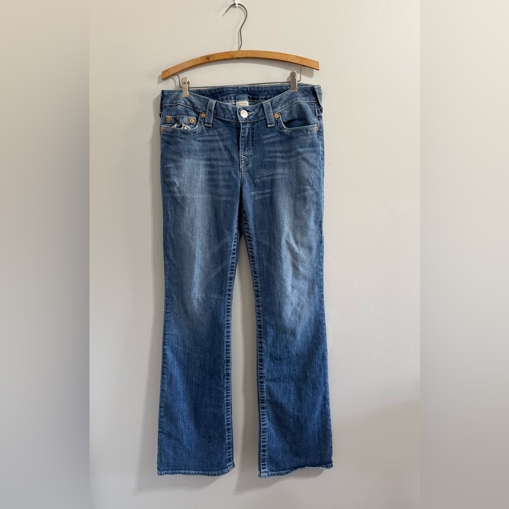 True Religion Women’s Boot Cut Jeans in Blue Wash
